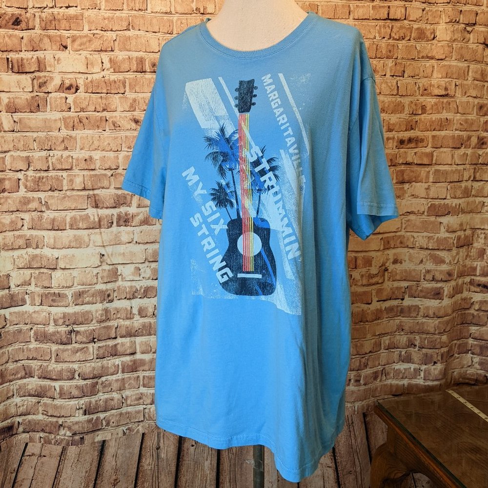 Margaritaville T-Shirt Strummin' My Six String Graphic short Sleeve Size XL